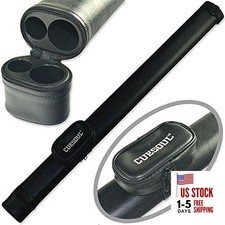 Soocoo Series 2x4/2x2 Hard Pool Cue Case -Holds 2 Cue Butt and 4 Cue 1x1-Black