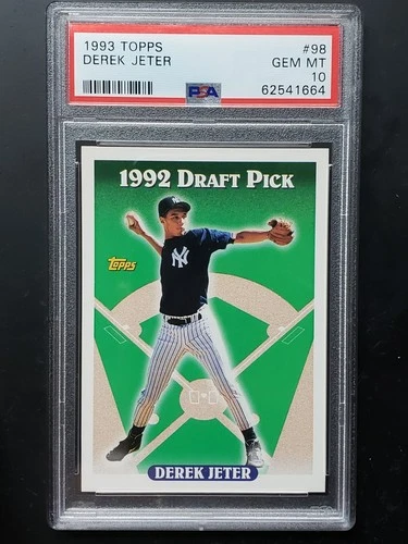 🔥 1993 TOPPS DEREK JETER #98 ROOKIE RC GEM MINT PSA 10 🔥