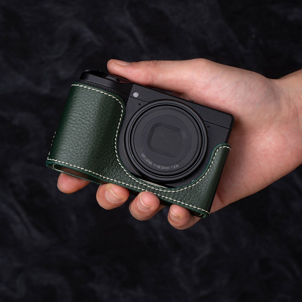 For Ricoh GR4 GRIV Case Handmade Real Genuine Leather Half Camera