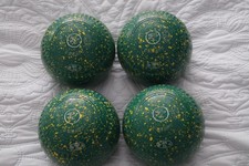 Henselite Tiger Bowls Size 3 Heavy Redated WB32 Green and Yellow Speckles
