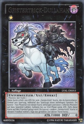 YuGiOh Geistertrick-Dullahan LVAL-DE053 Rare Good 1st