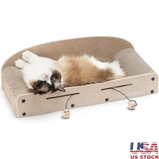 Large Cat Scratcher Lounge Bed Reversible Scratchers Indoor Play  Rest New