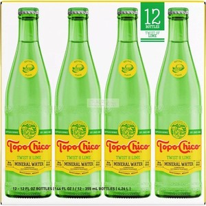 Topo Chico Twist of Lime Sparkling Mineral Water 12 Fl. Oz. 12 Count