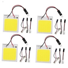 4-pack White Led Panel Dome Light Lamp Cob 48-smd Led Cob 48smd White
