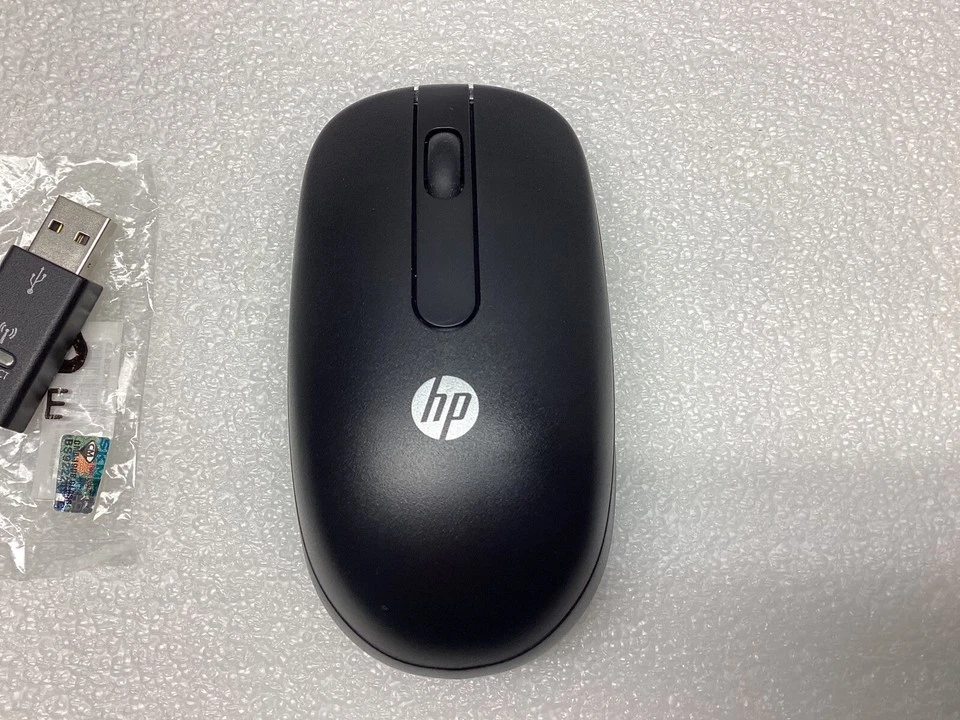 HP 2.4Ghz Wireless Mouse and Receiver Model Murffyul Laser Sensor PN# 674317-001 - Image 3 of 4