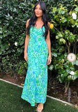 Show Me Your MUMU Allegra Midi Dress in Spring Tiffany Floral NWT Size L