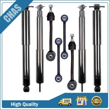 For Jeep Wrangler 1997-2006 8pcs Front Rear Shocks & Sway Bar Links Kit