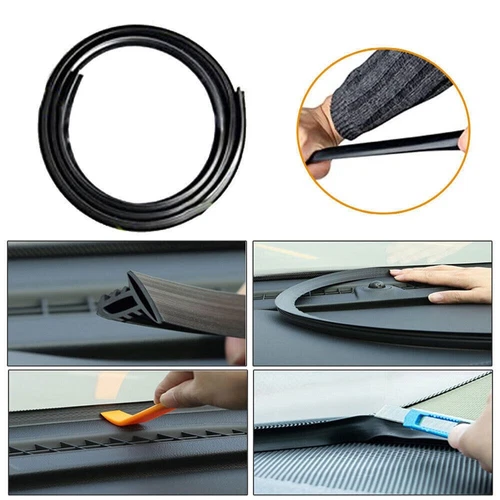 1.6M Car Dashboard Edge Seal Strip Sealing Noise Insulation Weatherstrip Rubber - Bild 7 von 15