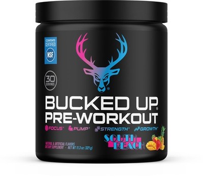 Bucked Up Pre Workout South Beach | 200mg Caffeine with Citrulline Malate Bet...