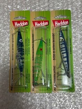 Heddon Dying Flutter Lure Set of 3 Custom Rare Colors Used