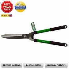 GARDEN SHEARS CARBON STEEL BLADE WOODEN HANDLE  HEDGES GRASS SHRUBS  BUSHES