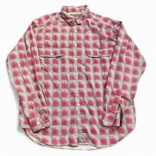 Vintage Levi  s Plaid Button Up Shirt Size Large Cowboy Rodeo Western Country 90s