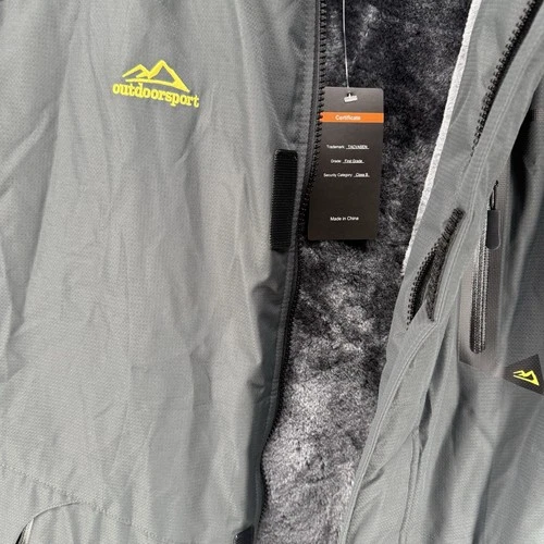TACVASEN Jacket Mens Medium Winter Fleece Lined Water Resistant Ski Snow Parka image 9