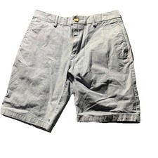 Old Navy Chino Shorts Mens 32 Blue Chambray Ultimate Slim Built-In Flex Resort
