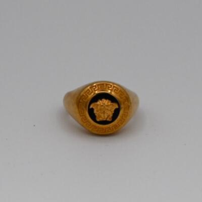 New VERSACE Medusa Ring for Men Size JP #11 / US #5.5 Gold