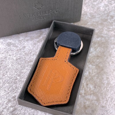 パテックフィリップ キーホルダー PATEK PHILIPPE Original VIP Gift Brown Leather Key Holder Key Ring