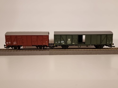 Roco H0 2 x Güterwagen, DB Postwagen und Gkks 56068 Ep 3/4 | Zustand: Gebraucht