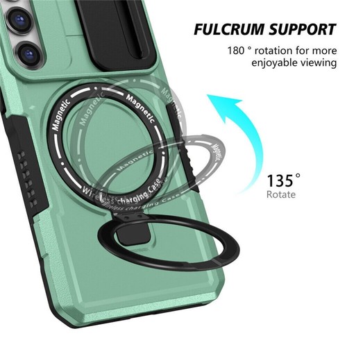 For Samsung S24 FE S23 S22 S21 S20 Ultra Plus Magsafe Ring Stand Case Lens Cover - Picture 67 of 115