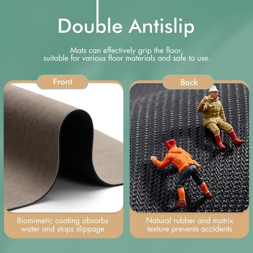 Stone Bath Mat Diatomaceous Earth Shower Mat Non Slip Super Absorbent Quick Dry - Picture 5 of 6