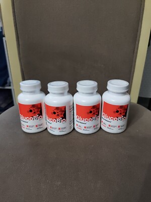 4 Pack Syvor GlucoBio Blood Sugar Balance 600MG Heart Health 60ct EXP 10/26
