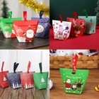2023 New Merry Christmas Santa Forest Party Paper Favour Gift Sweets Bags Boxes
