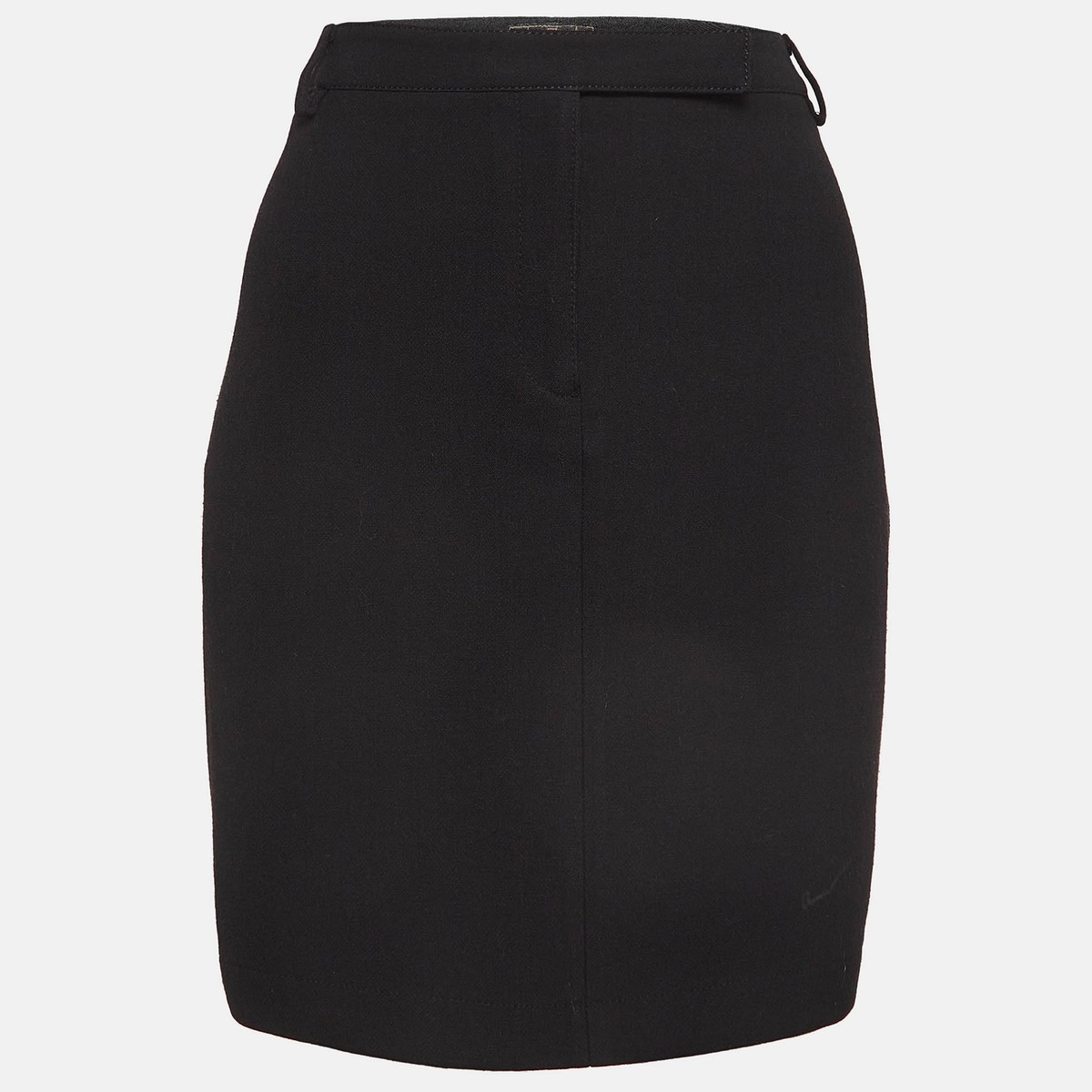 FENDI vintage black denim skirt フェンディ FENDI FF logo motif denim skirt FLQ548 Black 36 M size Skirt