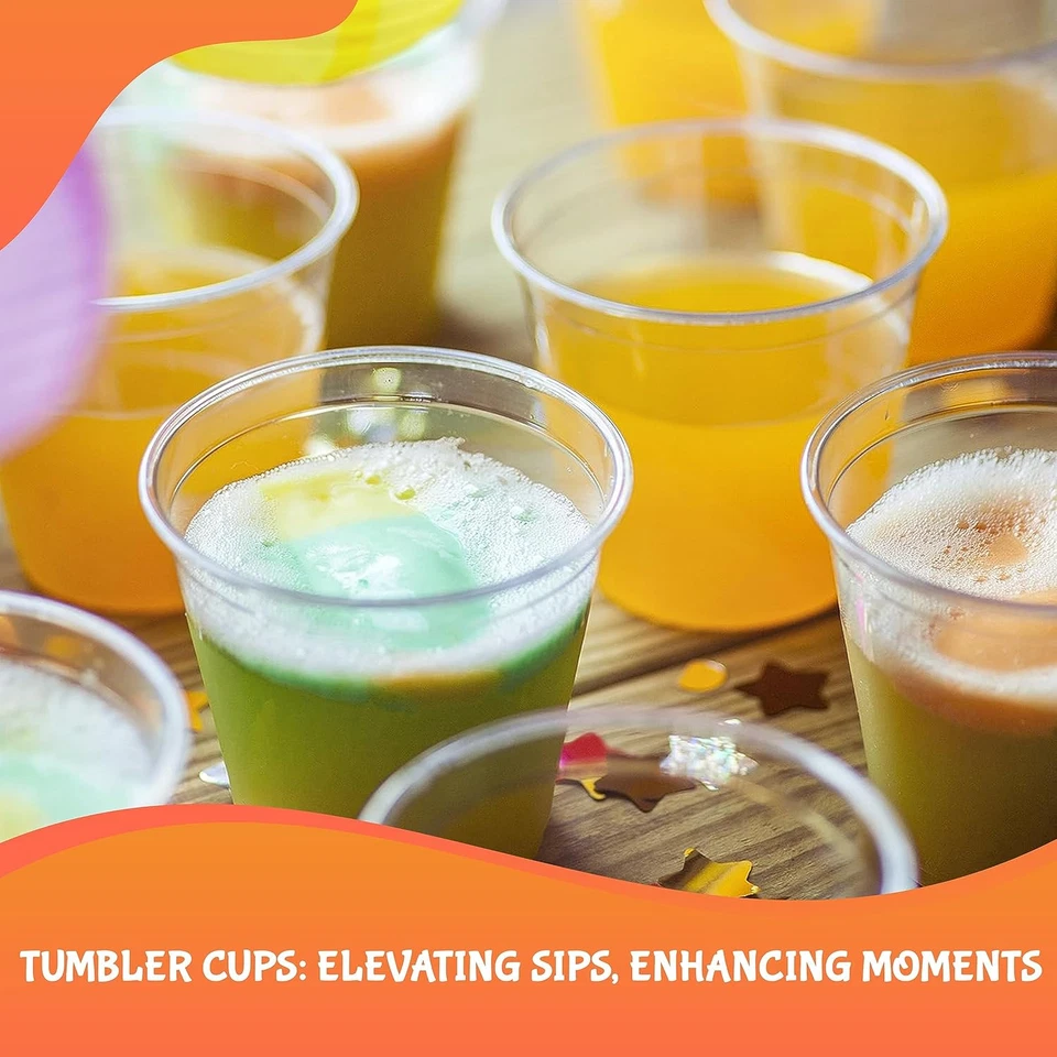 Vasos de plástico para sentadillas de 9 oz - Paquete de 50 quilates Foto 3 de 4