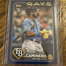 2024 Topps Update Series - Rookie Debut Royal Blue #US223 Junior Caminero (RC)