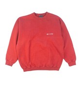 Vintage 90s Y2K Champion USA Large L Red Red Sweatshirt Pullover Crewneck
