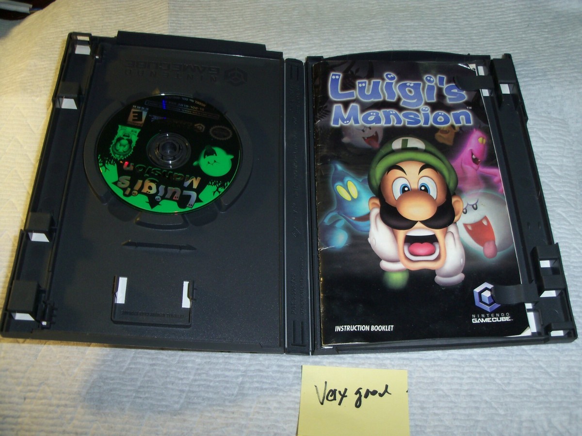 Luigi's Mansion Nintendo Gamecube Black Label Complete Luigi's Mansion Nintendo Gamecube Black Label Complete