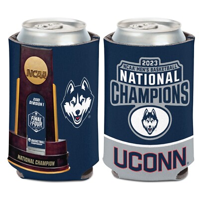 Protège-canette Pliable WinCraft - Connecticut UConn Huskies - Design Double Face - Pour Canettes Fines 350 Ml