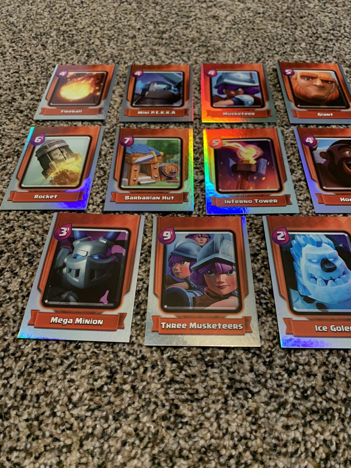 CLASH ROYALE Trading Cards RARE COMPLETE SET (23) + Complete Brown Set (21) eBay