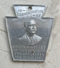 1906/1907 Harrisburg Dedication Edwin Stuart Token  JS