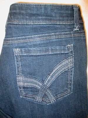 LEE Natural Bootcut Stretch Below Waist Womens Dark Blue Jeans Sz 8 S x 29 Mint