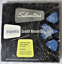 Reel To Reel Tape-"silvertone" 7" 1200 Ft. Vintage Tape, Most Likely Not Blank!