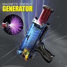 4th Generation Tesla Coil Gun Handheld Magnetic Energy Generator W/Power AdaptrL