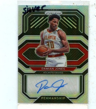 DAMIAN JONES 2020-21 Panini Prizm Penmanship Silver Auto Autograph  PE-DJO