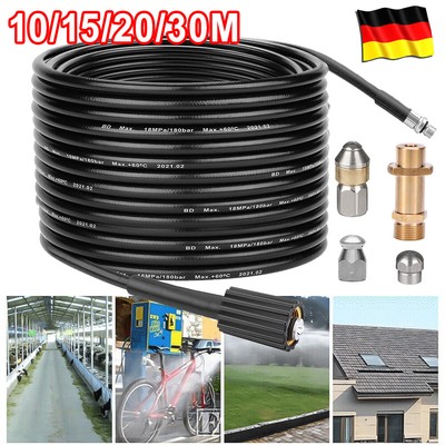 10-30M Rohrreinigungsschlauch M22 Abflussreiniger Kanalratte für Kärcher Kränzle