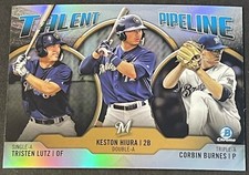 2019 Bowman Chrome Baseball Talent Pipeline #TP-MIL Milwaukee Brewers