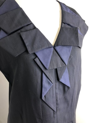 Comptoir Des Cotonniers origami shift dress 36 8 10 VGC midi sheath understated - Picture 4 of 9