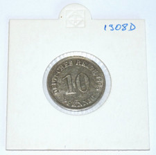 10 Pfennig 1908 D Bayern Kaiserreich Deutsches Reich Deutschland  Erhaltung