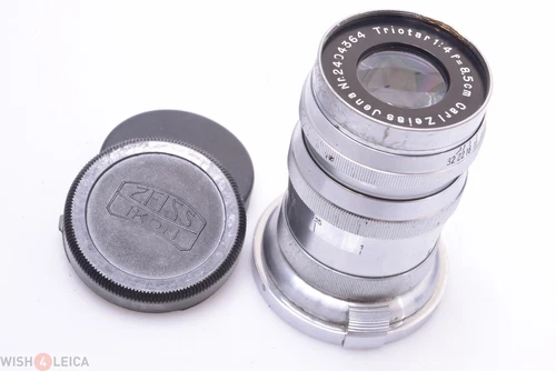 ✅ CONTAX II, III ZEISS TRIOTAR 8.5CM, 85MM 4.0 RANGEFINDER CAMERA W/ CAPS