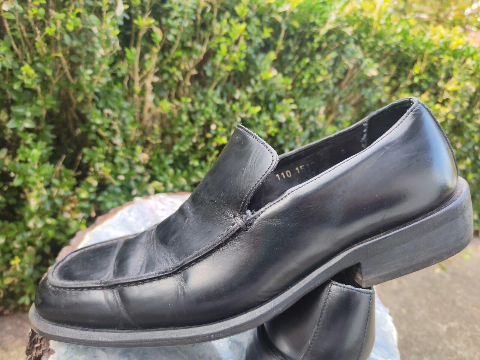 Chaussures habillées homme GUCCI cuir noir TOM FORD ERA à enfiler marque pointure 41 7,5