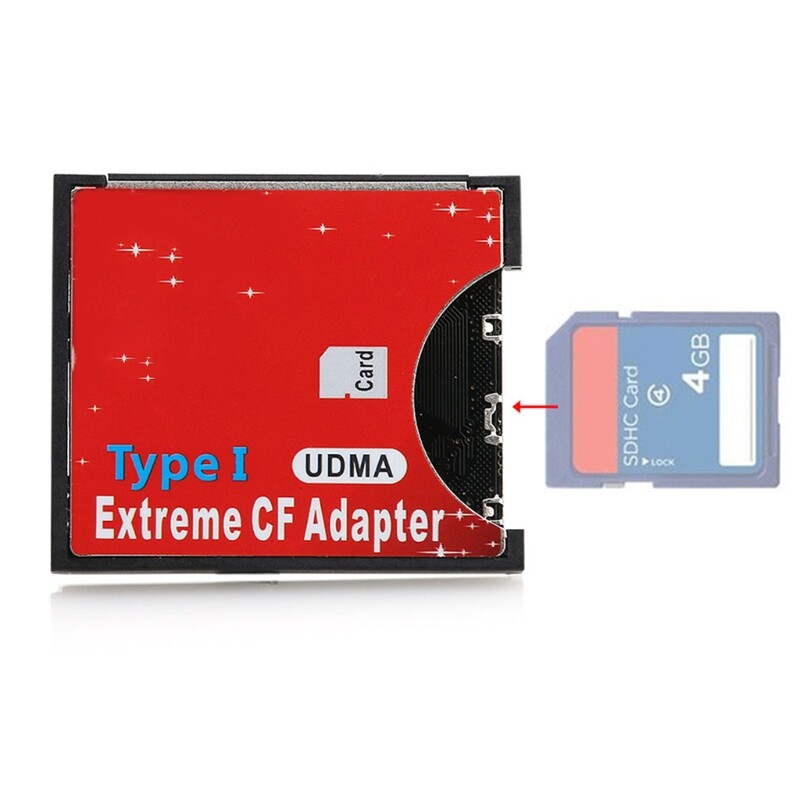 TF to CF Card Adapter, Single Port MicroSD/SDHC/SDXC TF to CF Card