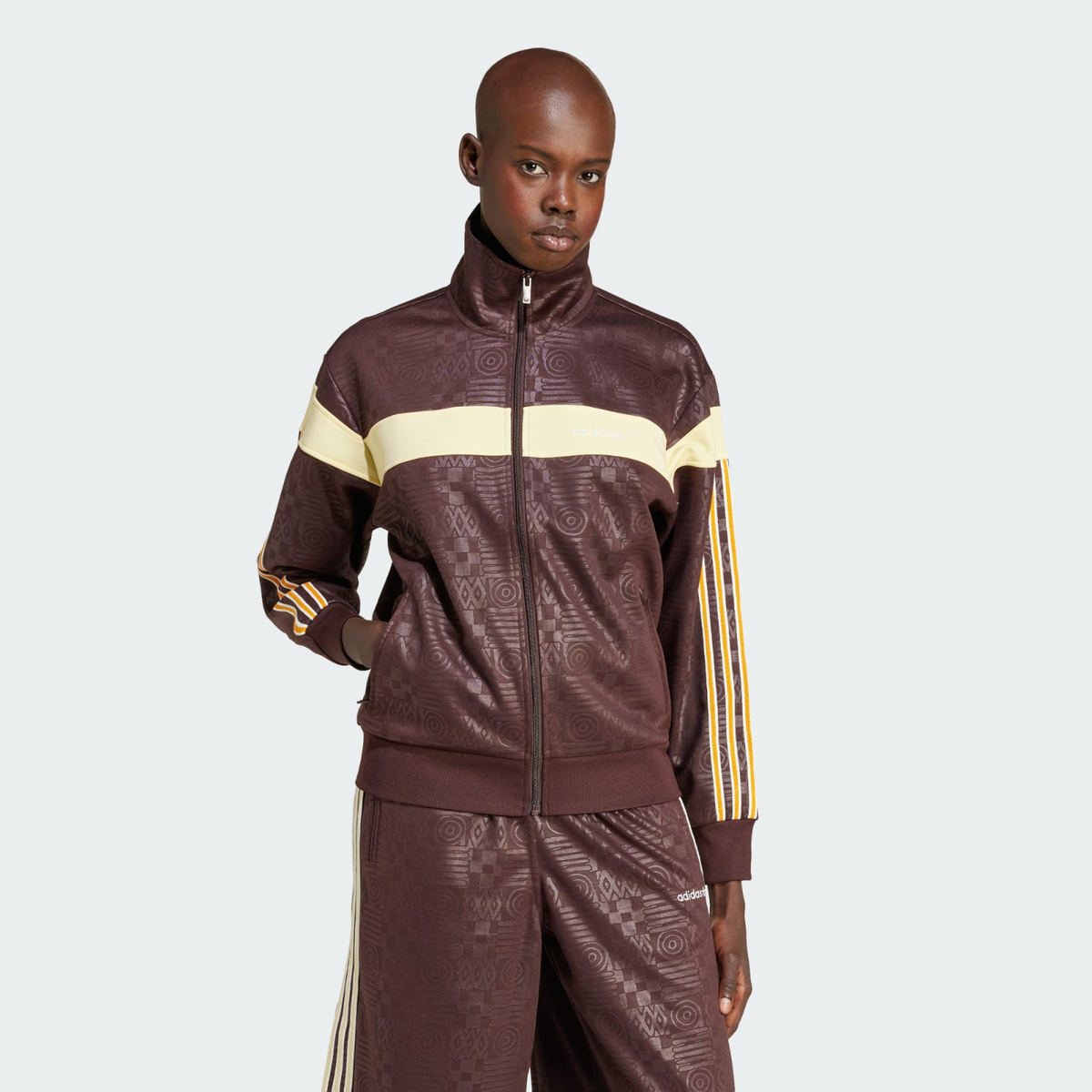 24SS新作★大人気【Adidas】80S Tracktop Shadow Brown adidas WMNS Originals 80's Track Top Shadow Brown JD5757