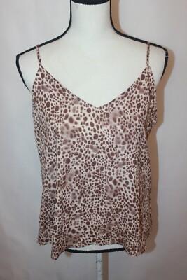 A New Day Cheetah Print Camisole Top Women's Size M NWT