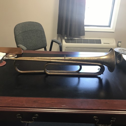 ANTICO LEEDY ALTO BUGLE suona strumento vintage in ottone
