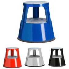 Brand New Heavy Duty Metal Kick Step Stool in RED, Black, Blue And Grey