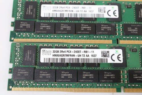 Lot 4x 32GB (128GB) Micron MTA36ASF4G72PZ-2G3D1SK PC4-2400 RDIMM Server Memory - Picture 2 of 2