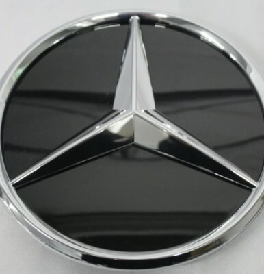 Mercedes Benz A-Class Gloss Black Front Grille Star Badge Emblems New
